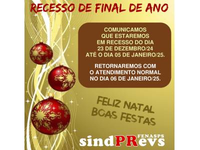 RECESSO FINAL DE ANO