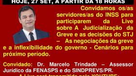 LIVE COM ASSESSORIA JURÍDICA E COMANDO DE GREVE